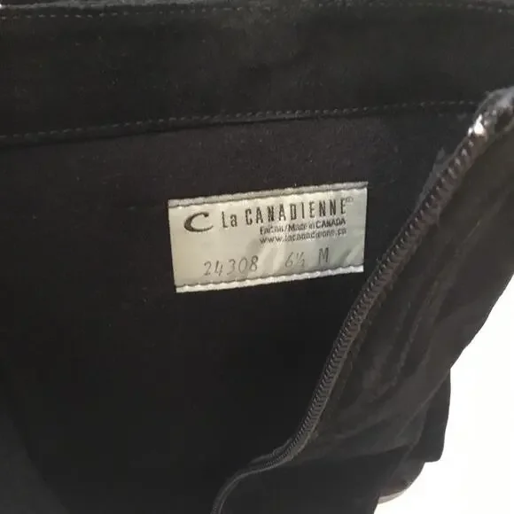 C la Canadienne Black Suede Boots - Picture 7 of 9